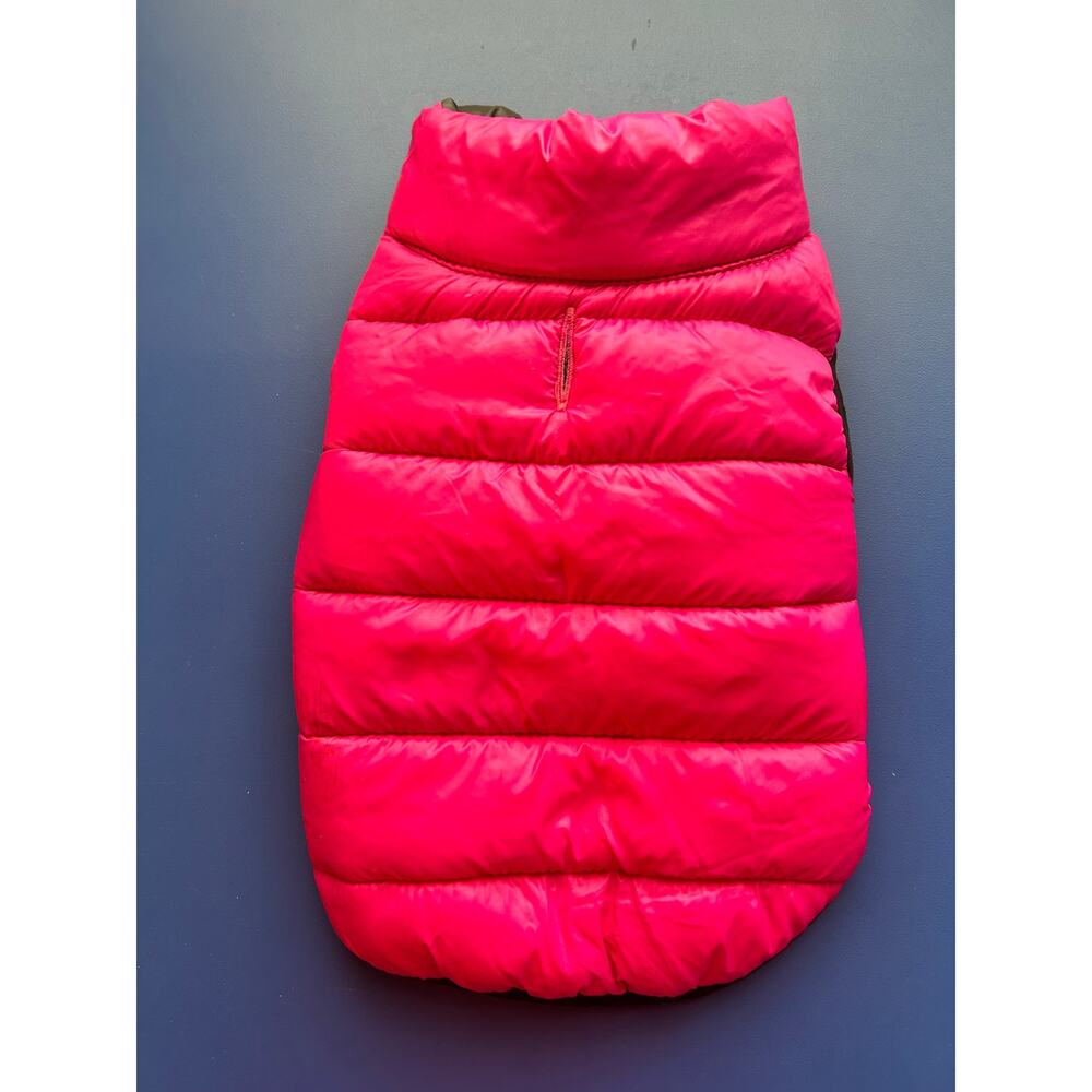 Hot Pink Dog Puffer Coat S